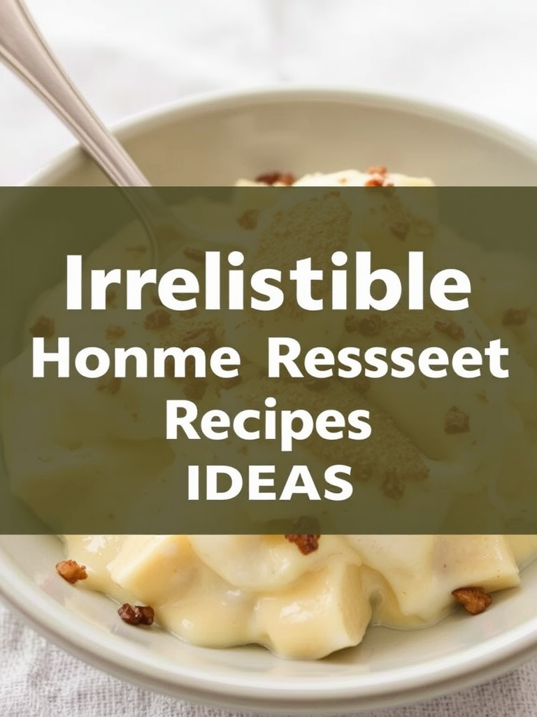 Irresistible Homemade Dessert Recipes Ideas