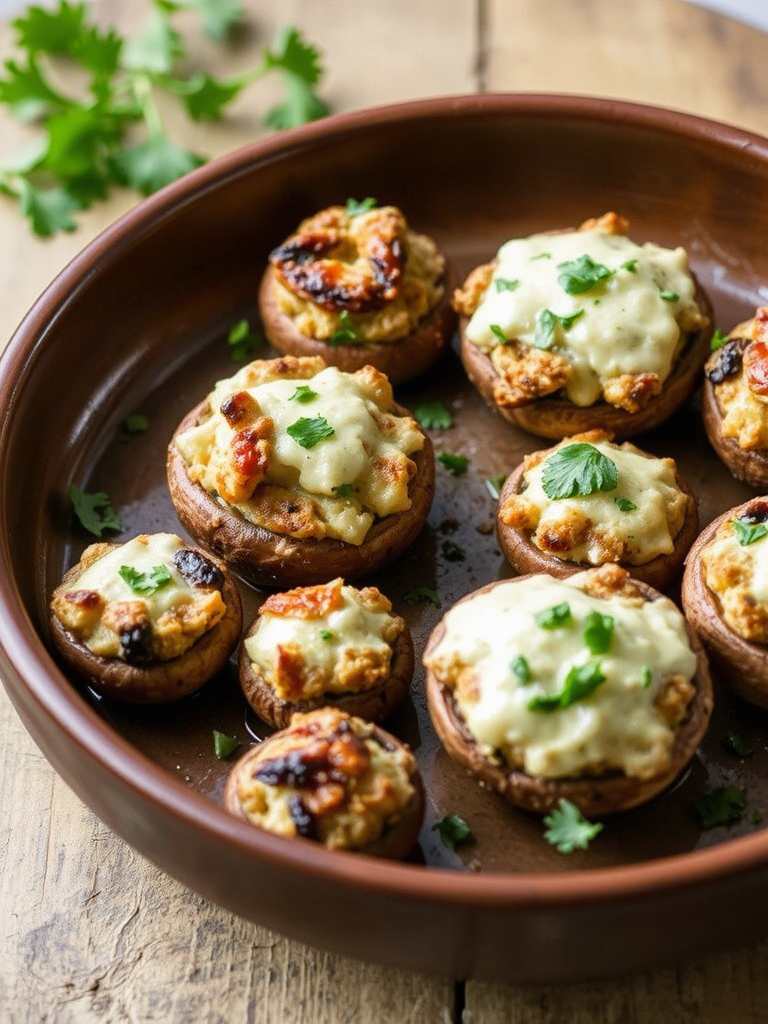 Decadent Stuffed Mushrooms Recipe Delight