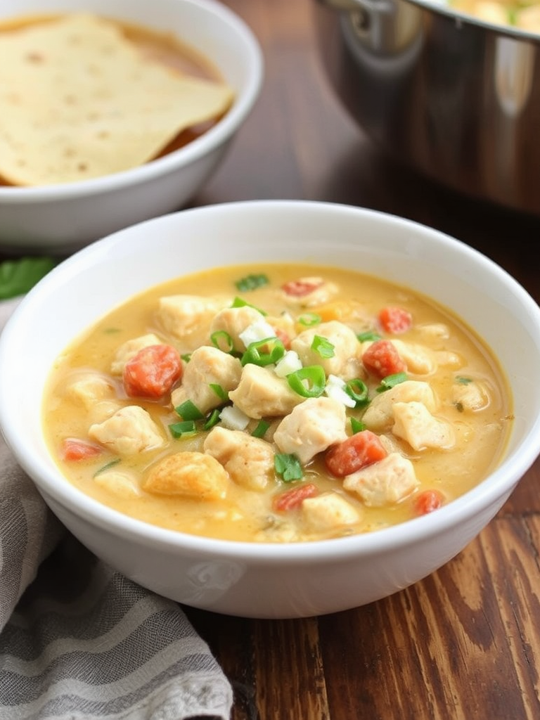 White Chicken Chili Comfort Food Recipe Idea