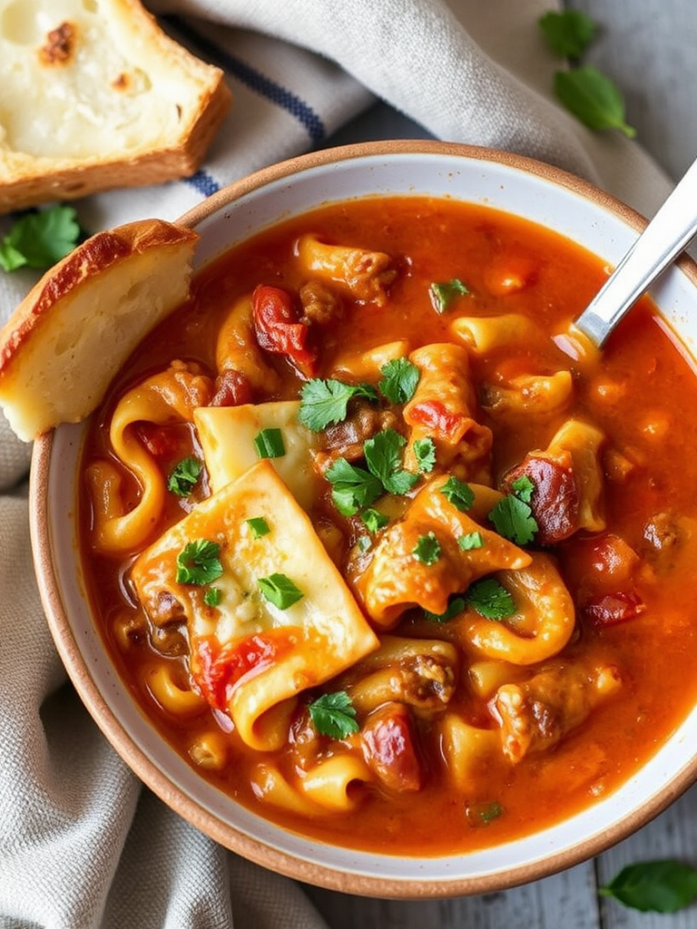 Lasagna Soup Recipe Cozy Comfort in a Bowl